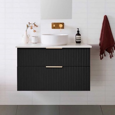 ארון אמבטיה תלוי אפוקסי דגם BLACK מידה עד 100 סמ