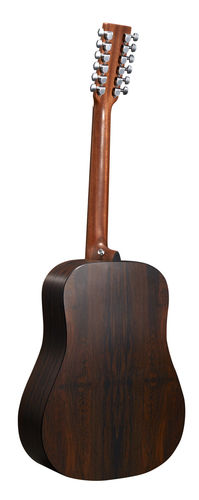 גיטרה אקוסטית 12 מיתרים מוגברת + נרתיק MARTIN DX2E 12STRING BRAZ