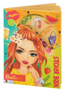 בסטיז: חוברת מדבקות מנצנצות 8 גליונות - חופשה