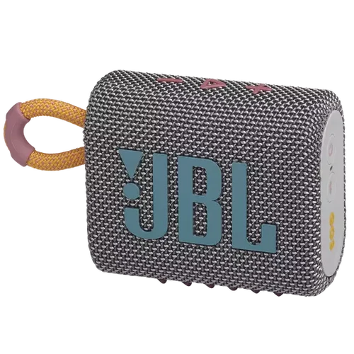 רמקול נייד JBL Go 3 אפור (יבואן מקביל)