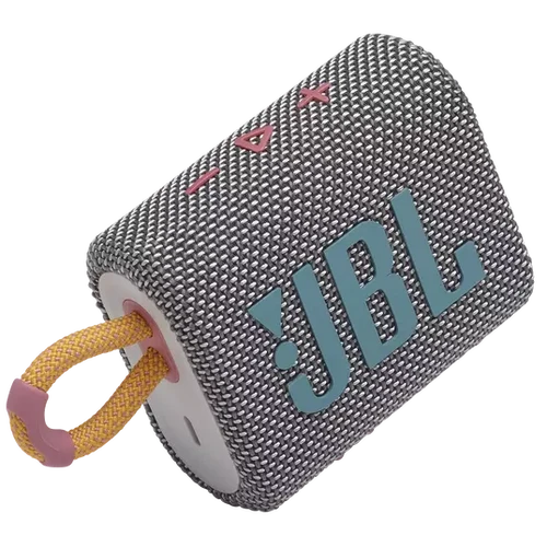 רמקול נייד JBL Go 3 אפור (יבואן מקביל)