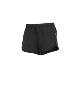 מכנסי ריצה עם תחתון פנימי ALE LOOSE FITTING SHORT שחור אריג טכני דקיק ומאוורר מאוד בעלות כיס אחורי