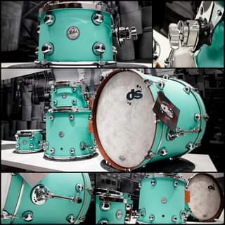 סט תופים מקצועי ds DRUMS Rebel Custom Shop  Birch Mahagony בגימור  Cadillac Green