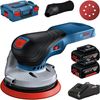 מלטשת אקצנטרית 18 כולל 2 סוללות 5AH מבית BOSCH