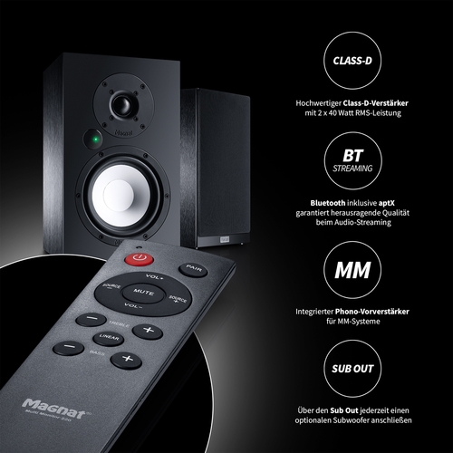 Magnat Multi Monitor 220 - רמקולים אקטיביים מדפיים