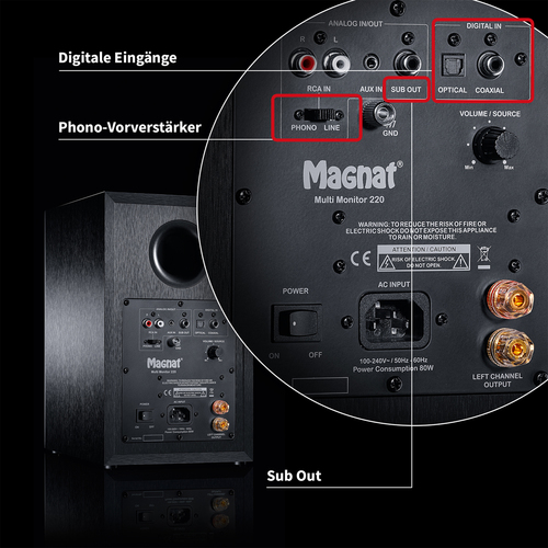 Magnat Multi Monitor 220 - רמקולים אקטיביים מדפיים