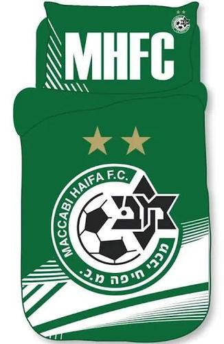 סט מצעים מיטה וחצי מכבי חיפה
