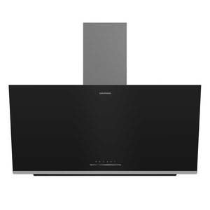 קולט אדים צמוד קיר 90 ס"מ Grundig GDSP5464BBSC זכוכית שחורה 