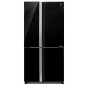 מקרר 4 דלתות 611 ליטר Sharp SJ-8841-BK זכוכית שחורה