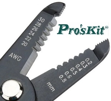 מסיר בידוד עם קוצץ חוטים PROSKIT עובי חוט 0.2-0.8 מ