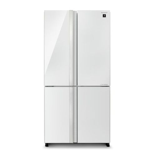 מקרר 4 דלתות 611 ליטר Sharp SJ-8841-BK זכוכית שחורה