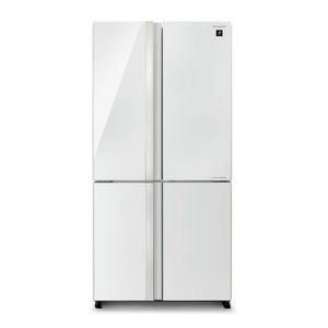 מקרר 4 דלתות 611 ליטר Sharp SJ-8841-BK זכוכית שחורה