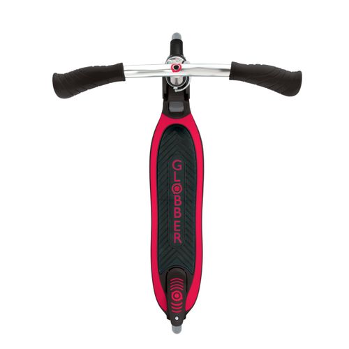 קורקינט מתקפל לילדים ונוער פלואו FLOW FOLDABLE 125 עם משטח רחב וכידון V משופר - שחור/אדום