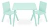 סט שולחן ו 2 כסאות מלא לילדים דגם מורל ‏‏‏‏Morell - ירוק פיסטוק