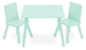 סט שולחן ו 2 כסאות מלא לילדים דגם מורל ‏‏‏‏Morell - ירוק פיסטוק