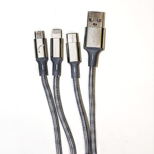 כבל מתאם 9PRO - 3 IN 1 - USB-A to Type-c, Lightning, Micro-USB