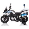 אופנוע לילדים BMW F850 12V מקורי כולל מזוודות יבואן רשמי גלגלי גומי-משטרה