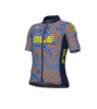 חולצה לרכיבת אופניים קצרה לילדים  KIDS JERSEY כחול דקיקה טכנית ומנדפת מאוד