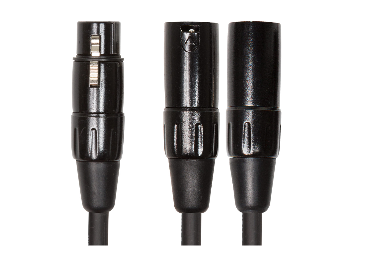 כבל מפצל 15ס"מ XLR מיקרופון RCC-YC-XF2XM