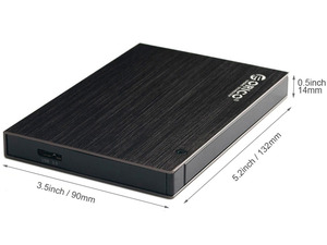  מארז חיצוני לכונן קשיח "2.5 Orico 25AU3 USB 3.0 To 2.5 SATA כולל ארנק נשיאה מופאר אוריקו
