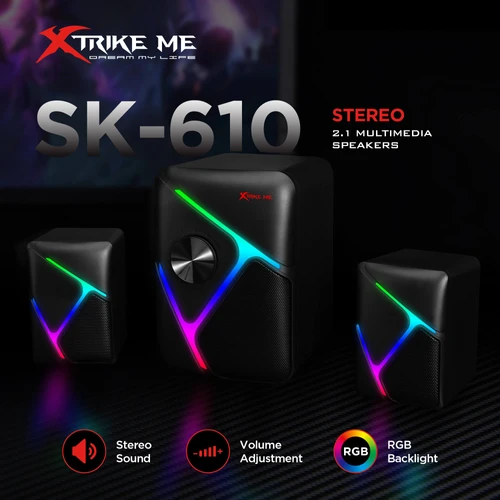רמקולים גיימינג למחשב Xtrike Me SK-610 RGB