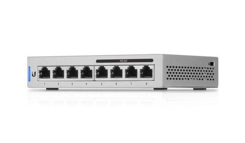מתג 8 מבואות מסדרת יוניפי UniFi 4 + 4 POE