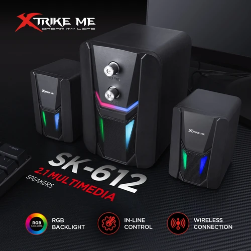רמקולים למחשב גיימינג Xtrike ME SK-612 11W LED