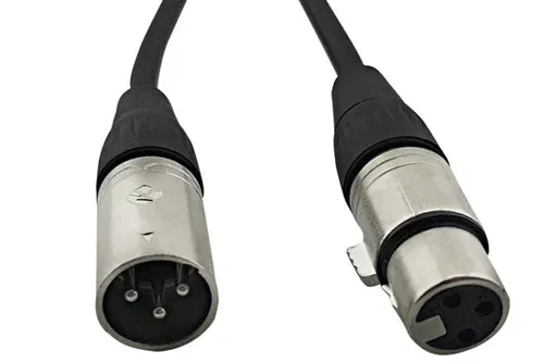 כבל XLR סטנדרטי באורך 10 מטר Van Damme באריזה