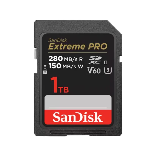 כרטיס זיכרון SanDisk 1TB Extreme PRO V60 UHS-II SD