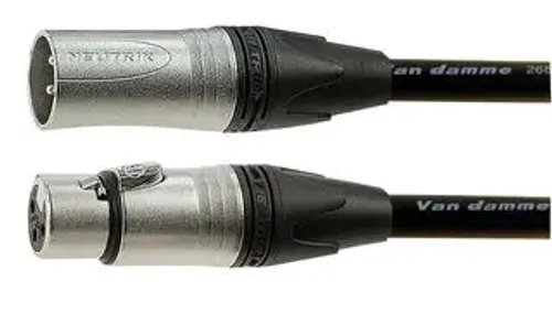 כבל מיקרופון XLR באורך 3מ' כולל שרינק סימון Van Damme