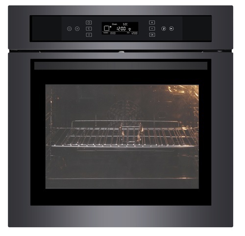 תנור אפייה בילד אין דגם OVT160 נירוסטה מושחרת LyVent 