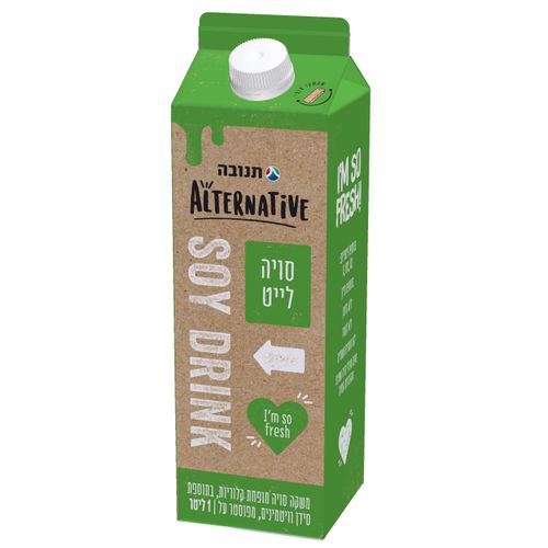 משקה סויה לייט תנובה ALTERNATIVE