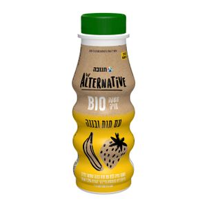 יוגורט סויה BIO לשתיה תות ובננה