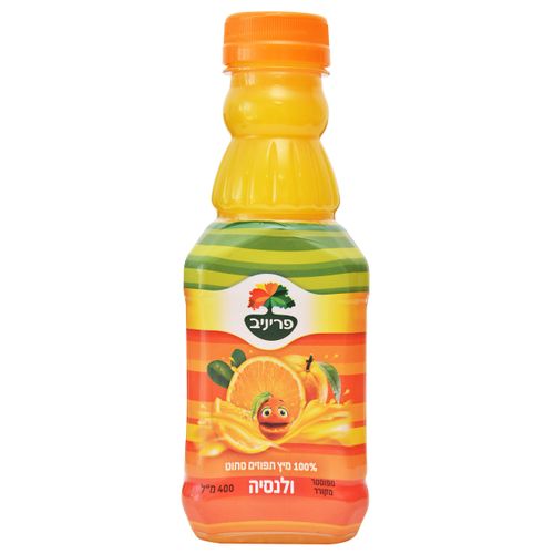 100% מיץ תפוזים ולנסיה סחוט 400 מל