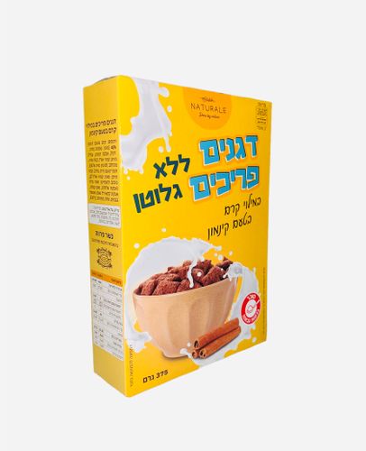 דגנים פריכים במילוי קרם בטעם קינמון ללא גלוטן