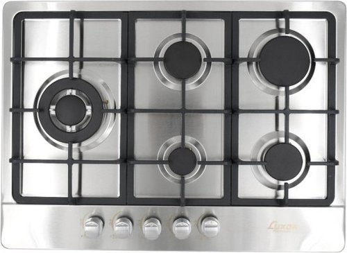 כיריים גז 5 להבות Luxor דגם LUX-705CI-L נירוסטה