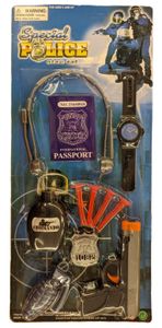 סט אביזרי משחק עם אקדח חיצים 10 פריטים - יחידה משטרתית מיוחדת