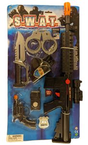 סט אביזרי משחק גדול עם רובה 8 פריטים - ימ"מ S.W.A.T