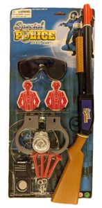 סט אביזרי משחק רובה צייד עם חיצים 12 פריטים - יחידה משטרתית מיוחדת