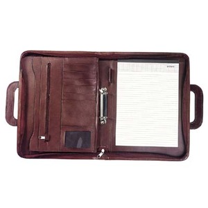 מכתביה עור עם ידיות נשלפות