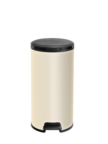 פח פדל 30 עגול קרם- Bin round pedal