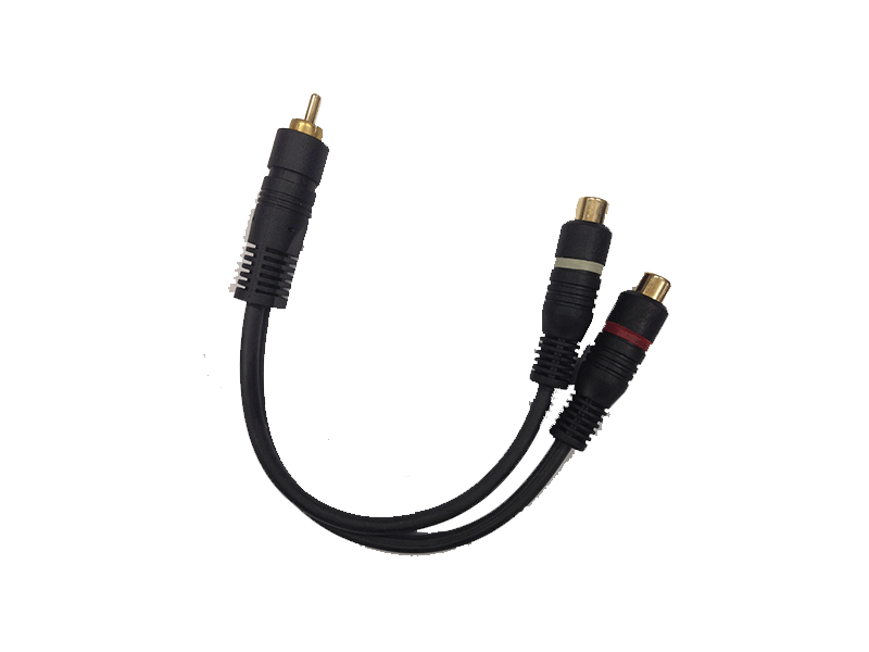 כבל תקע RCA לשני שקעים RCA