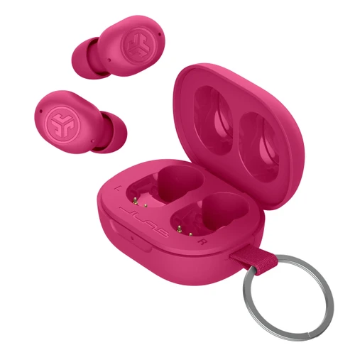 אוזניות אלחוטיות JLab JBuds Mini ורוד - יבואן רשמי