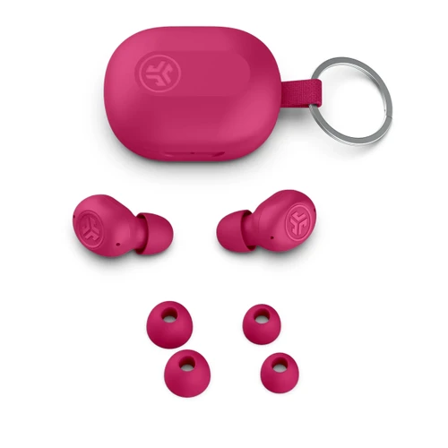 אוזניות אלחוטיות JLab JBuds Mini ורוד - יבואן רשמי