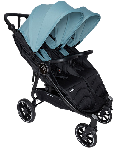 עגלת תאומים צרה בייבי מונסטרס Easy Twin 4 עם מדרך רגלים מכוונן