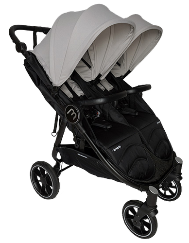 עגלת תאומים צרה בייבי מונסטרס Easy Twin 4 עם מדרך רגלים מכוונן