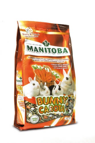 מזון לארנבים על בסיס גזר  1 קג, Manitoba Bunny Carota
