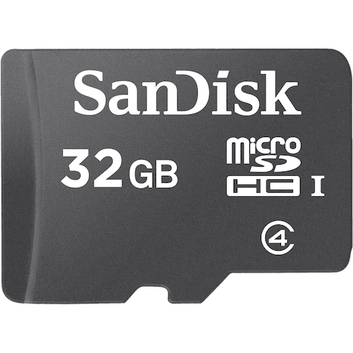 כרטיס זיכרון SanDisk Micro SDHC 32GB SDSDQ-032G