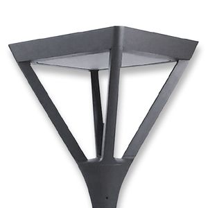 ראש תאורת רחוב/גינה לד 60W מרובע, קוטר עמוד 60 מ"מ bridgeLUX יורולוקס 
