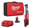 רצ'ט נטען D1/2 12V + סוללה 4AH מבית Milwaukee